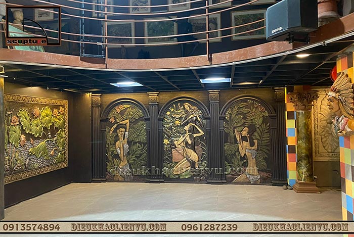 Tranh phù đi&ecirc;u c&ocirc; gái phong cách Nhật